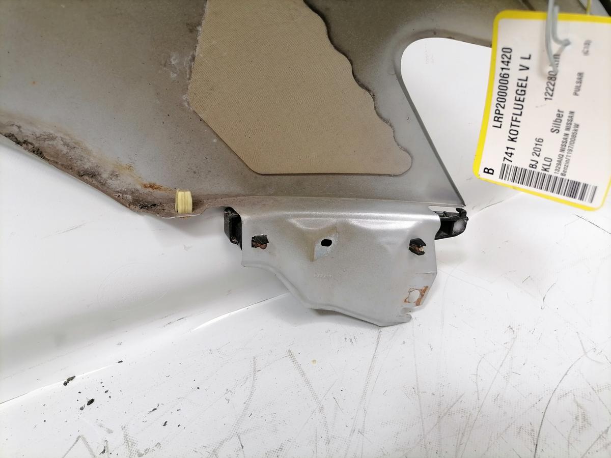 Nissan Pulsar original Kotfl&uuml;gel vorn links KL0 Silber Bj.2016